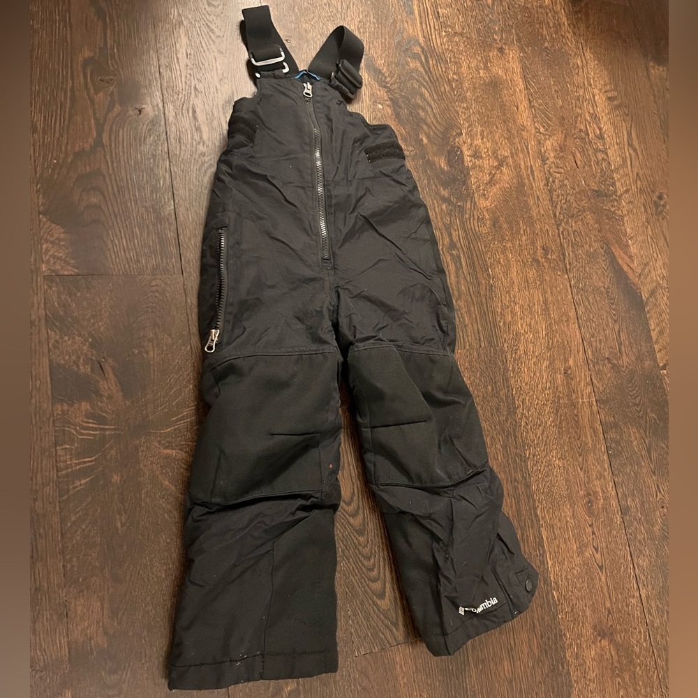 Columbia Black Snow Bib kids size 4/5